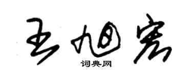 朱錫榮王旭宏草書個性簽名怎么寫