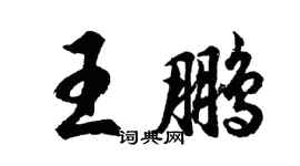 胡問遂王鵬行書個性簽名怎么寫