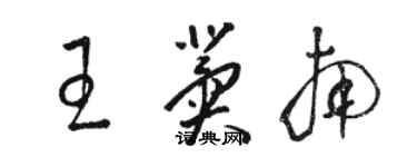 駱恆光王冀南草書個性簽名怎么寫