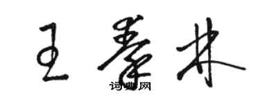 駱恆光王秦林草書個性簽名怎么寫