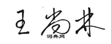 駱恆光王尚林草書個性簽名怎么寫