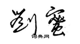 曾慶福劉蜜草書個性簽名怎么寫