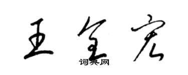 梁錦英王全宏草書個性簽名怎么寫