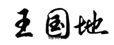 胡問遂王國地行書個性簽名怎么寫