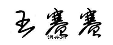 朱錫榮王賽賽草書個性簽名怎么寫