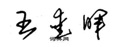 朱錫榮王愛暉草書個性簽名怎么寫