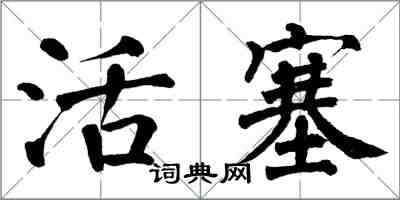 翁闓運活塞楷書怎么寫