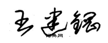 朱錫榮王建鋼草書個性簽名怎么寫