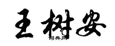 胡問遂王樹安行書個性簽名怎么寫