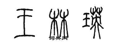 陳墨王林瑛篆書個性簽名怎么寫