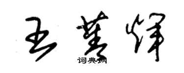 朱錫榮王菁輝草書個性簽名怎么寫