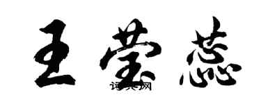 胡問遂王瑩蕊行書個性簽名怎么寫