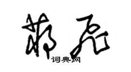 朱錫榮蔣飛草書個性簽名怎么寫