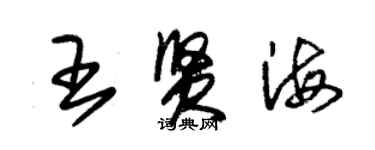 朱錫榮王賢海草書個性簽名怎么寫