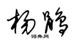 朱錫榮楊鵑草書個性簽名怎么寫