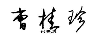 朱錫榮曹桂珍草書個性簽名怎么寫