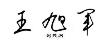 梁錦英王旭軍草書個性簽名怎么寫