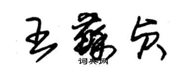 朱錫榮王蘇貞草書個性簽名怎么寫