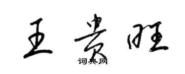 梁錦英王貴旺草書個性簽名怎么寫