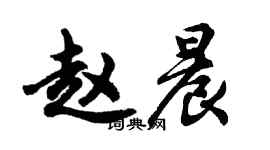 胡問遂趙晨行書個性簽名怎么寫