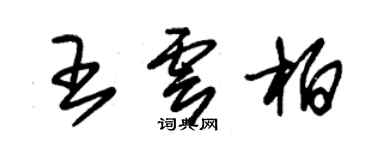 朱錫榮王雲柏草書個性簽名怎么寫