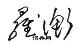 駱恆光羅衡草書個性簽名怎么寫