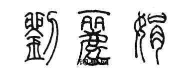 陳墨劉麗娟篆書個性簽名怎么寫