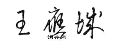 駱恆光王應城草書個性簽名怎么寫