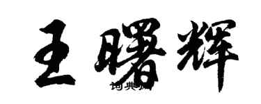 胡問遂王曙輝行書個性簽名怎么寫