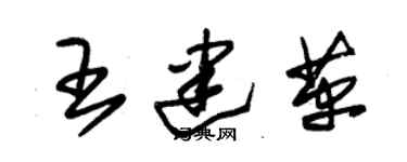 朱錫榮王建革草書個性簽名怎么寫