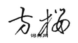 駱恆光方櫻草書個性簽名怎么寫