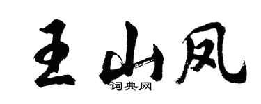 胡問遂王山鳳行書個性簽名怎么寫