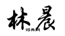 胡問遂林晨行書個性簽名怎么寫