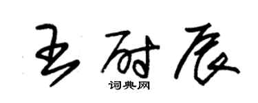 朱錫榮王尉辰草書個性簽名怎么寫