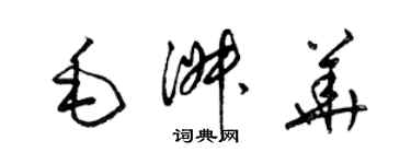 梁錦英毛淑華草書個性簽名怎么寫
