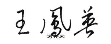 駱恆光王鳳英草書個性簽名怎么寫