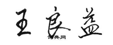 駱恆光王良益行書個性簽名怎么寫