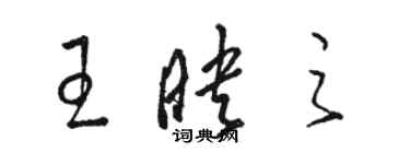 駱恆光王映之草書個性簽名怎么寫