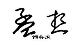 朱錫榮孟想草書個性簽名怎么寫