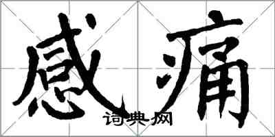 翁闓運感痛楷書怎么寫