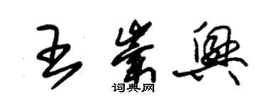 朱錫榮王崇興草書個性簽名怎么寫