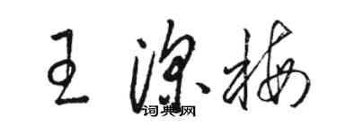 駱恆光王深梅草書個性簽名怎么寫