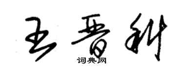 朱錫榮王晉科草書個性簽名怎么寫