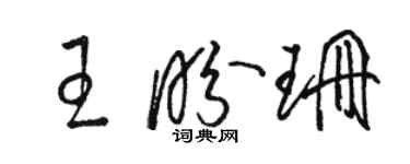 駱恆光王盼珊草書個性簽名怎么寫