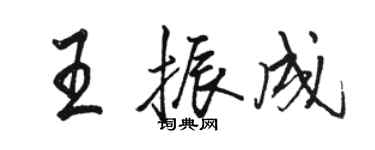 駱恆光王振成行書個性簽名怎么寫