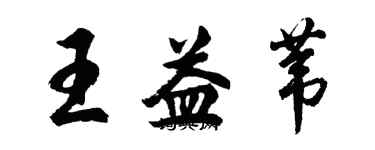 胡問遂王益葦行書個性簽名怎么寫