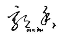 駱恆光郭香草書個性簽名怎么寫