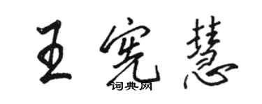 駱恆光王憲慧行書個性簽名怎么寫