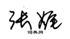 朱錫榮張娓草書個性簽名怎么寫