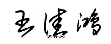 朱錫榮王佳鴻草書個性簽名怎么寫